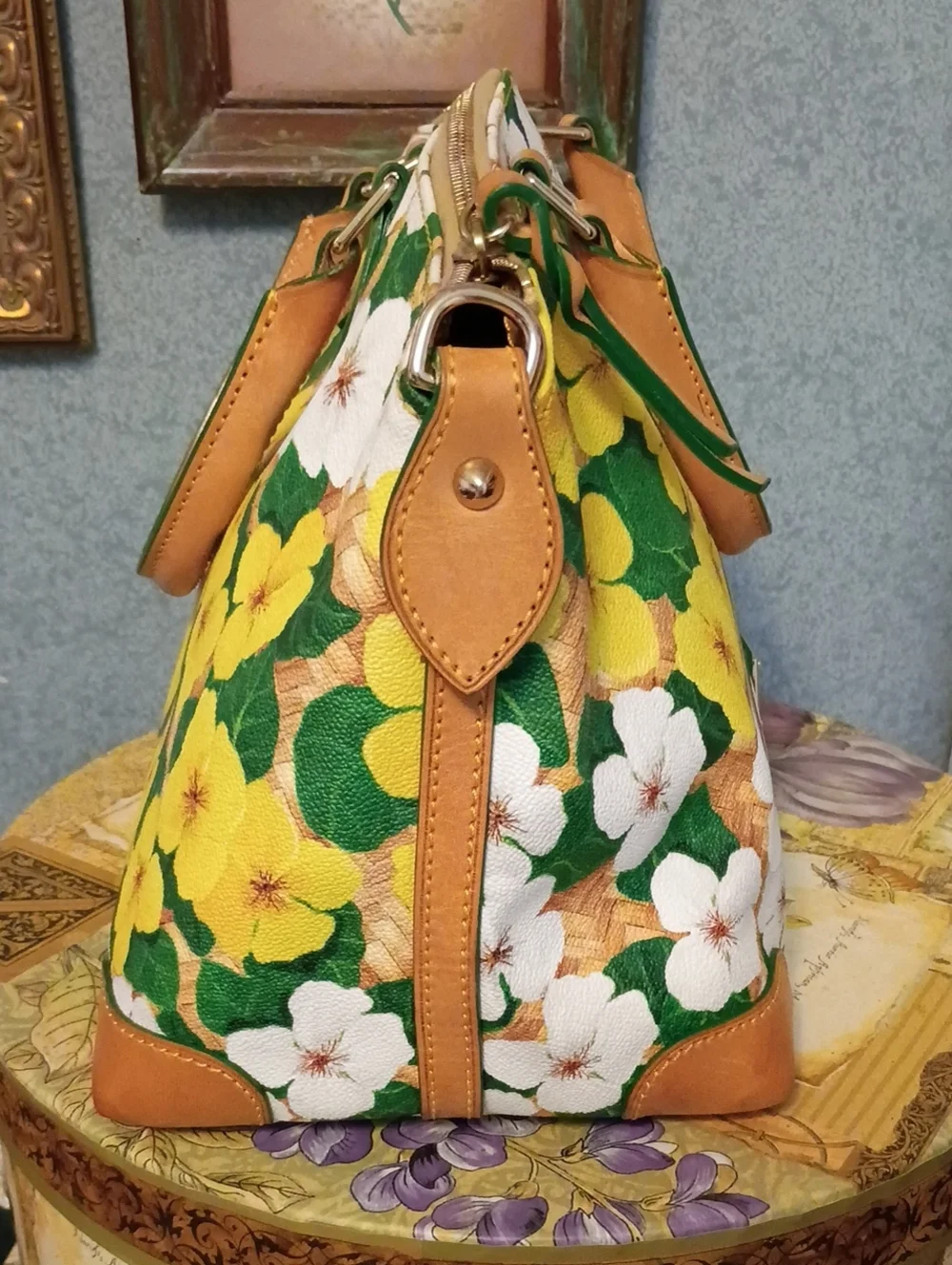 Dooney & Bourke floral domed satchel